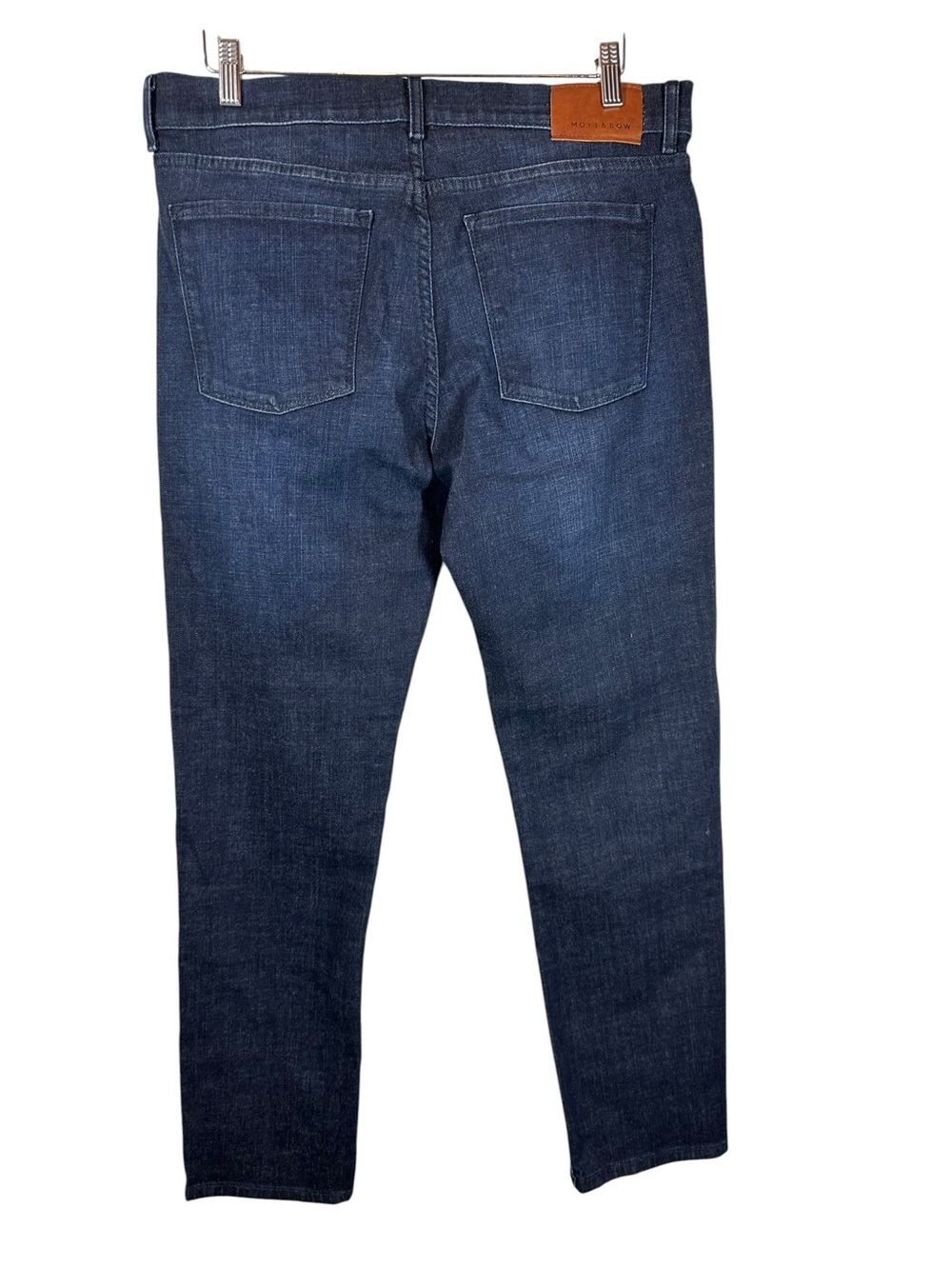 MOTT & BOW Men's 34 X 30 Dark Wash Blue Denim Slim Fit Jeans